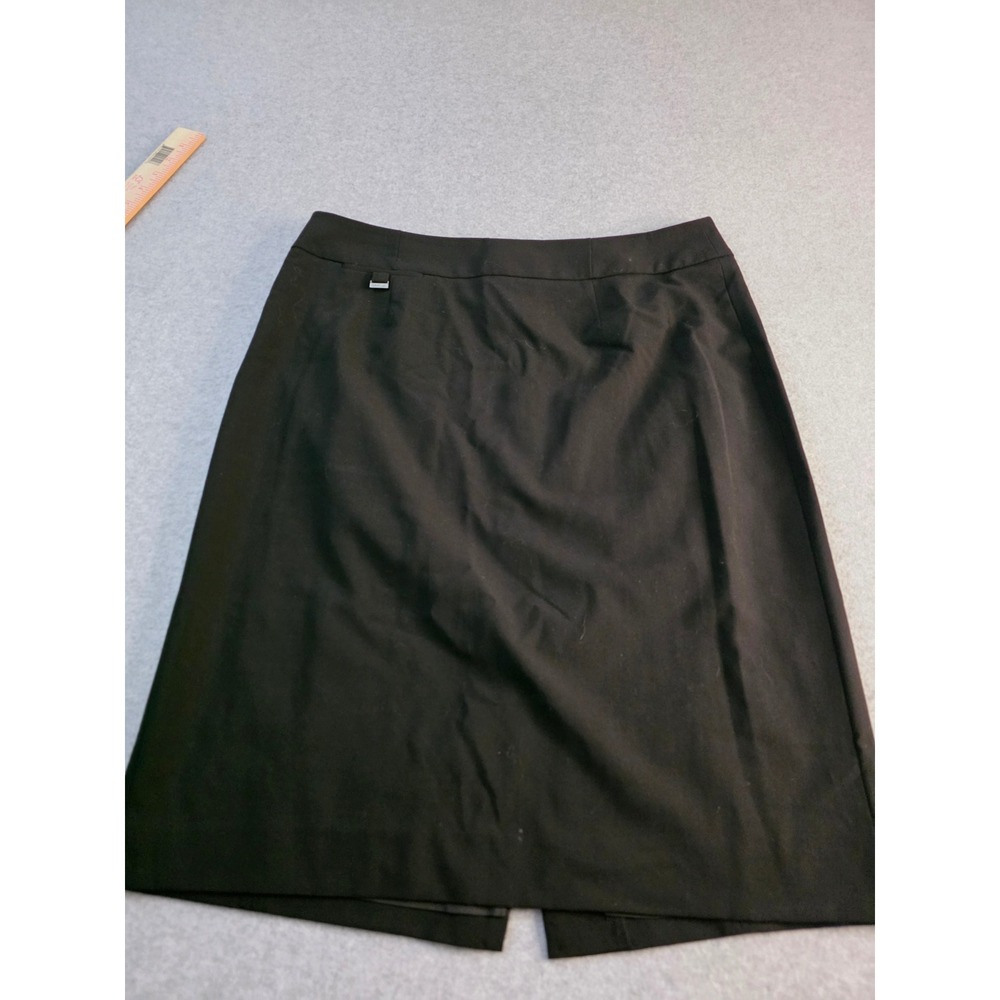 Calvin Klein Black Midi Skirt Women's Size 10 Business Casual Office Sheath